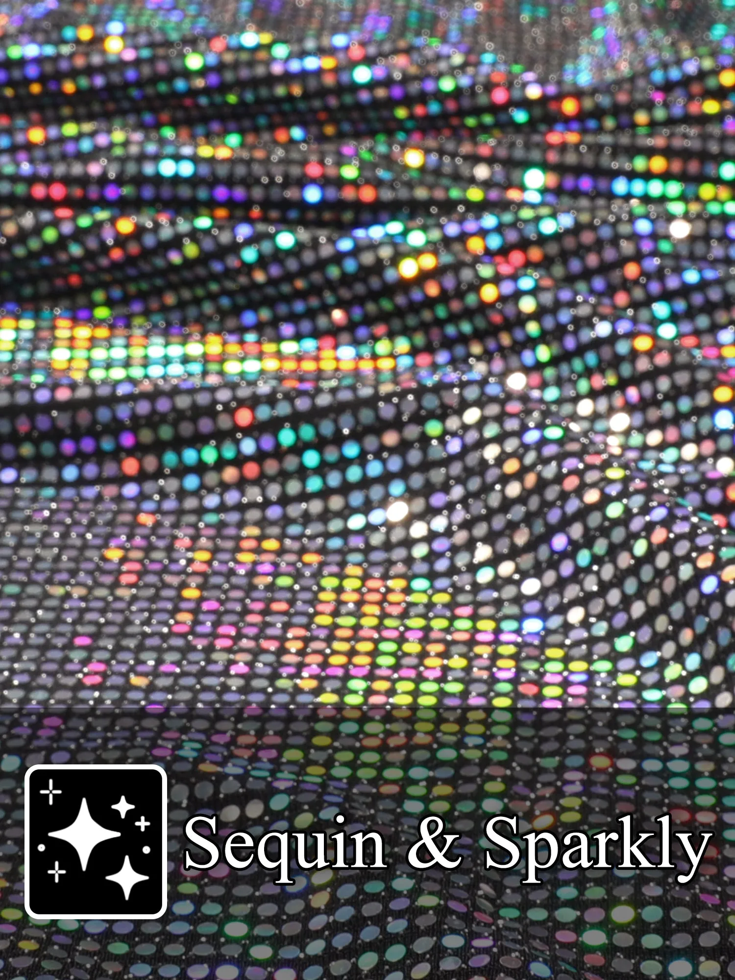 Sequins Drawstring Pants for Men's Elastic Waist Nightwear Club Shiny Jogger