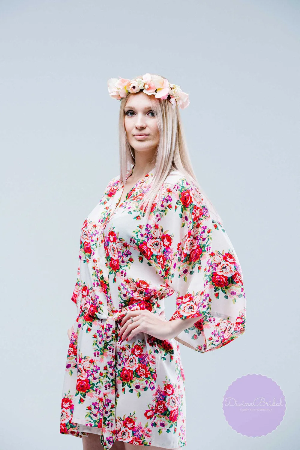Set of 3  Bridesmaid Robes, Unique Bridesmaid Gifts, Getting Ready Robes, Set of Robes, Kimono Robe, Fast Shipping from New York