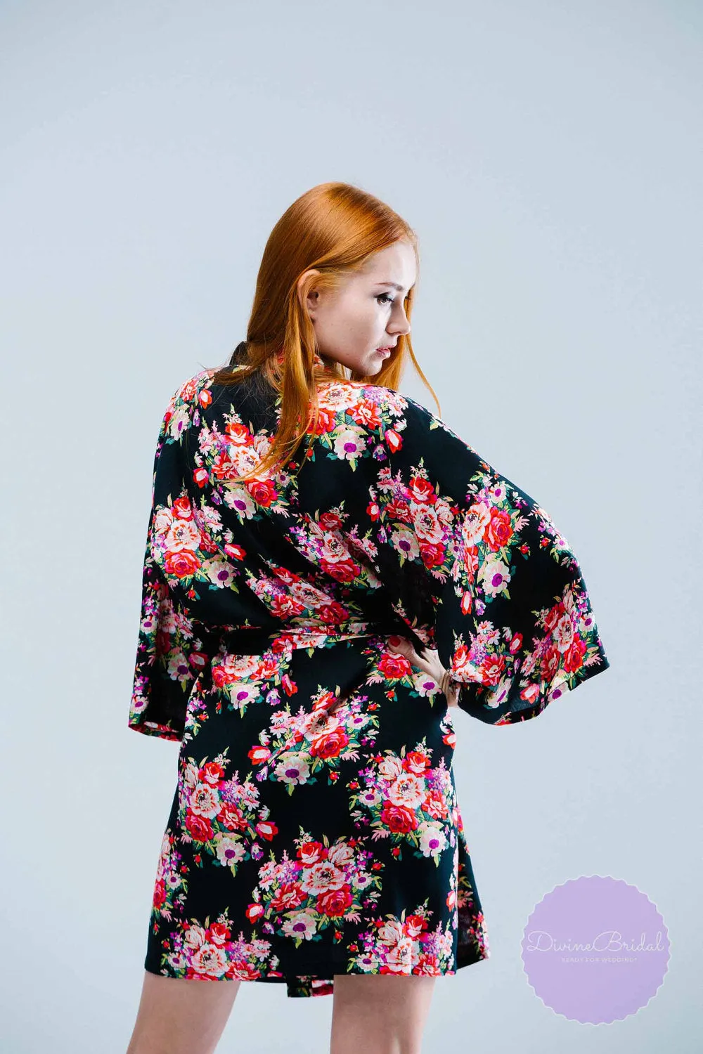 Set of 3  Bridesmaid Robes, Unique Bridesmaid Gifts, Getting Ready Robes, Set of Robes, Kimono Robe, Fast Shipping from New York