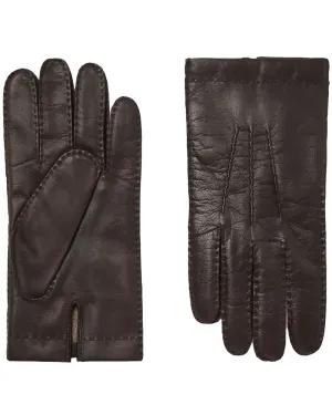 Shaftesbury Leather Gloves in Brown