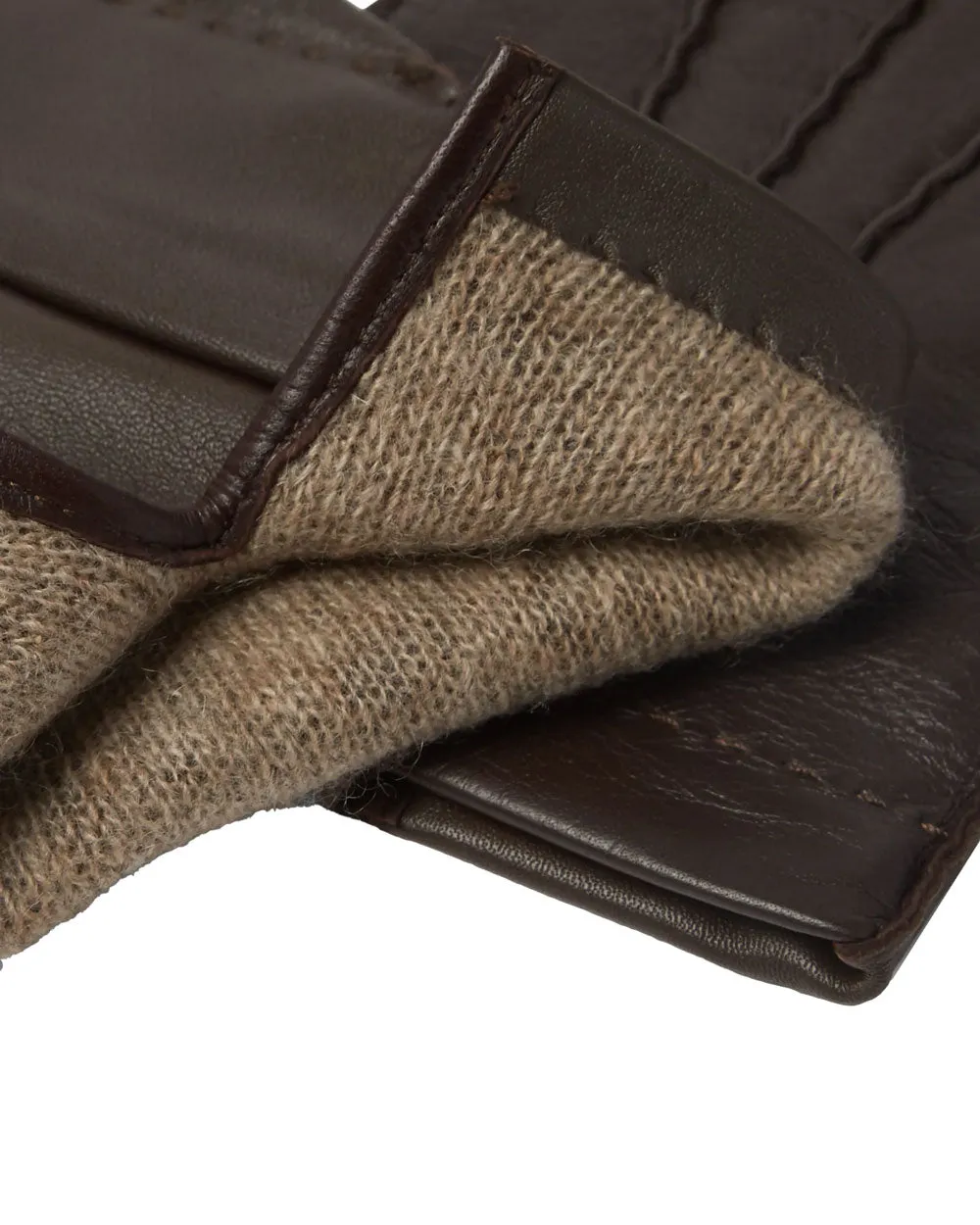 Shaftesbury Leather Gloves in Brown