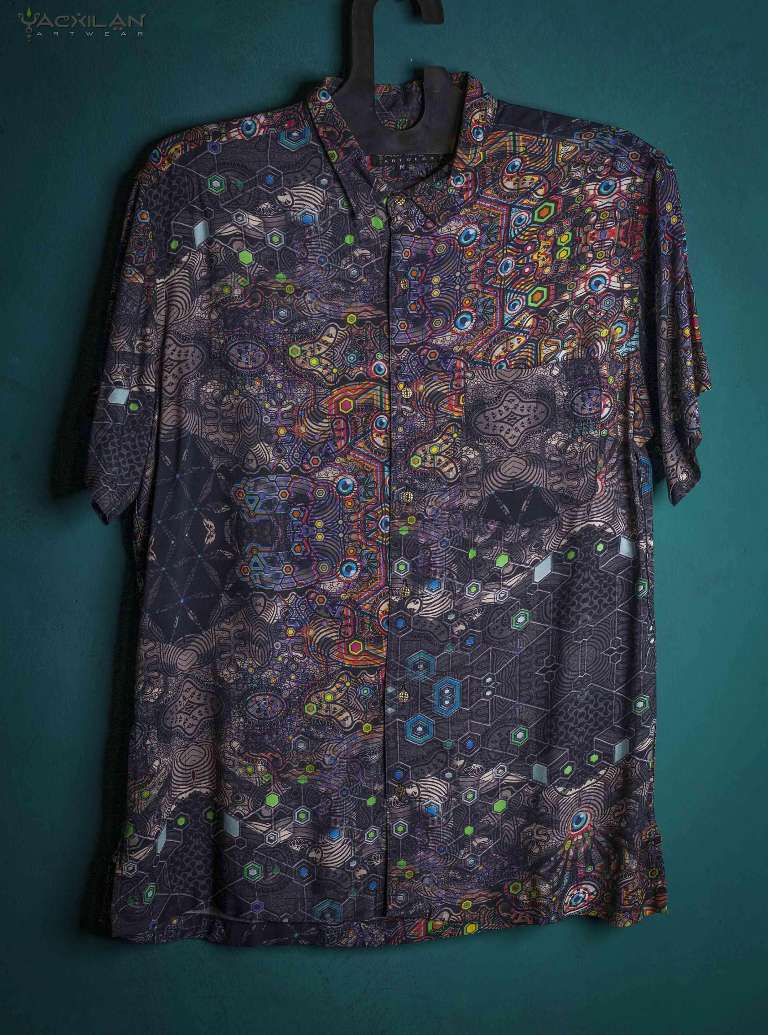 Shirt Men Half Sleeves / Viscose - PSYCHEDELIKA GALACTIKA