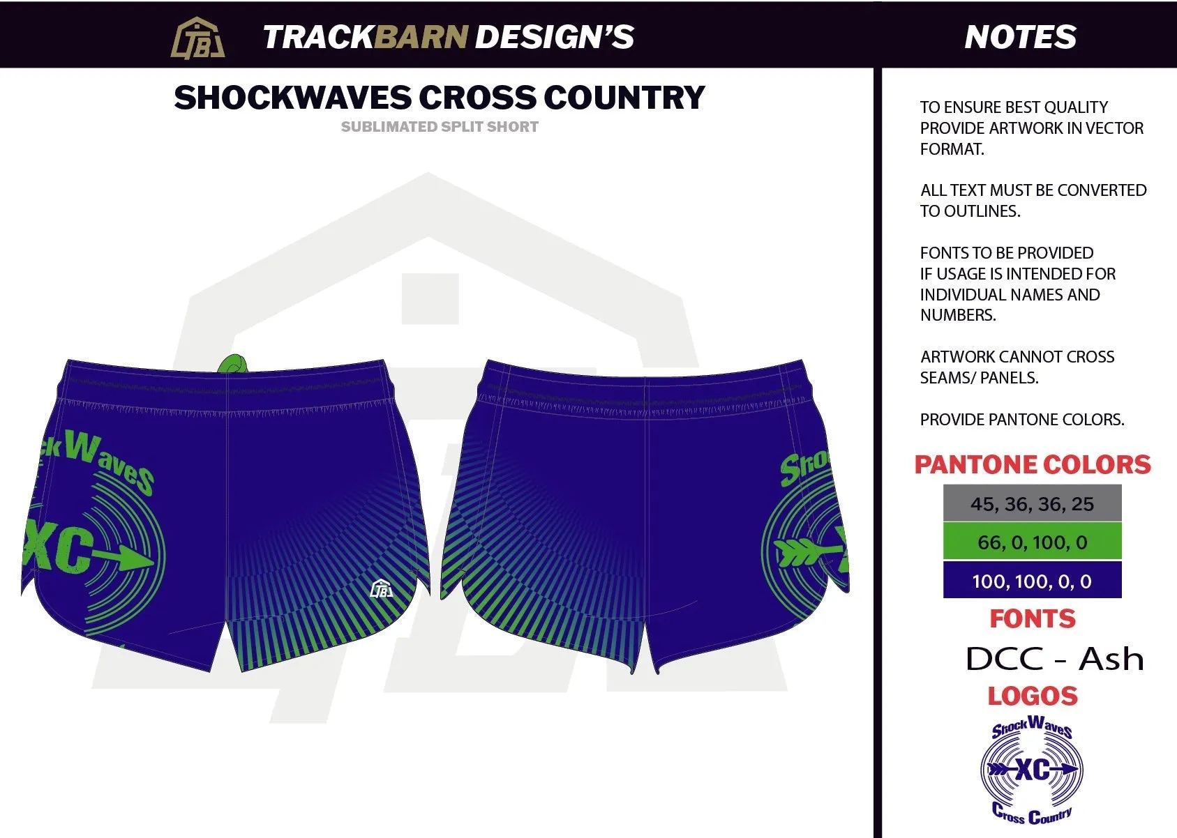 Shockwaves-- Mens Split Track Short