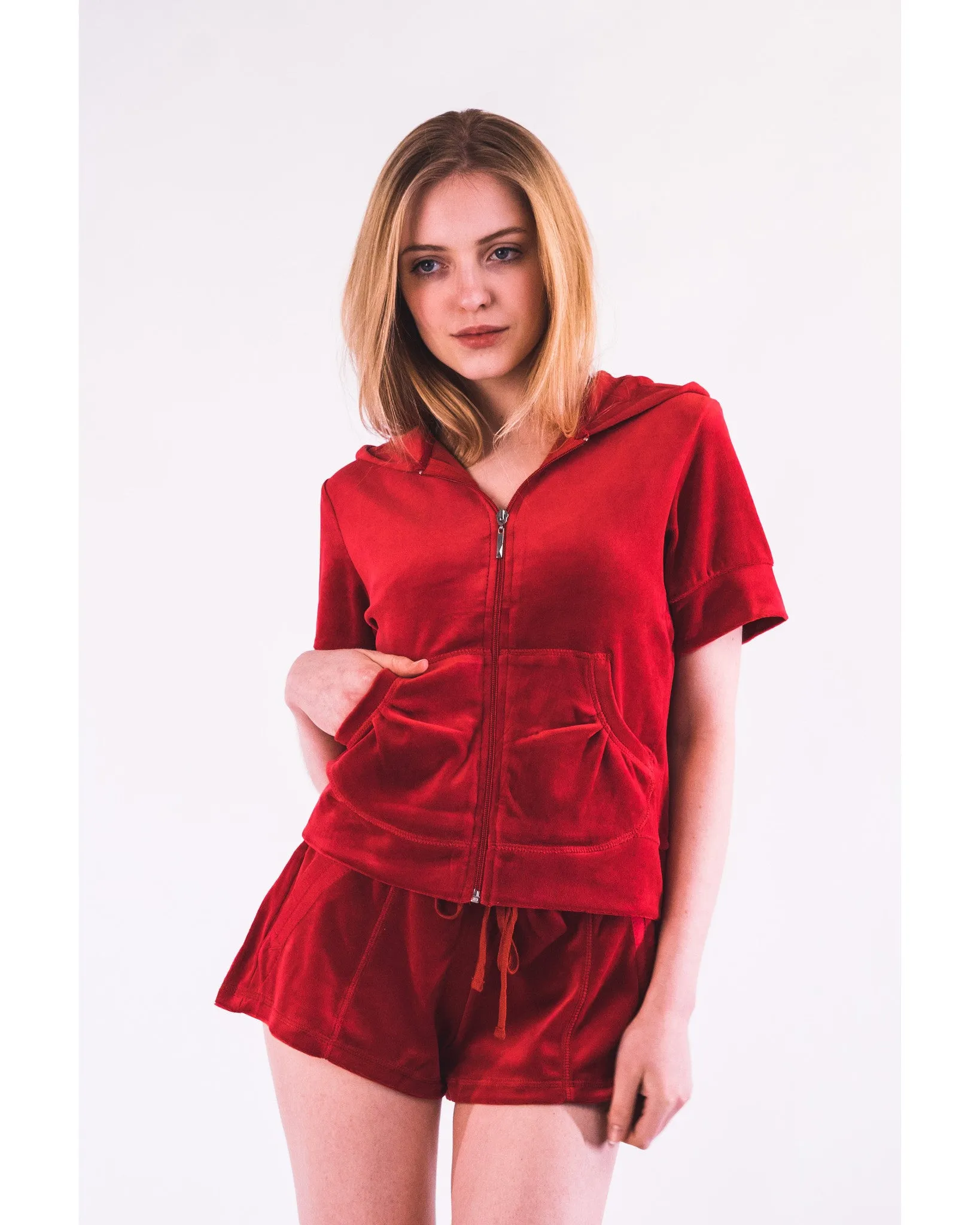 Short sleeves tracksuits (RED)