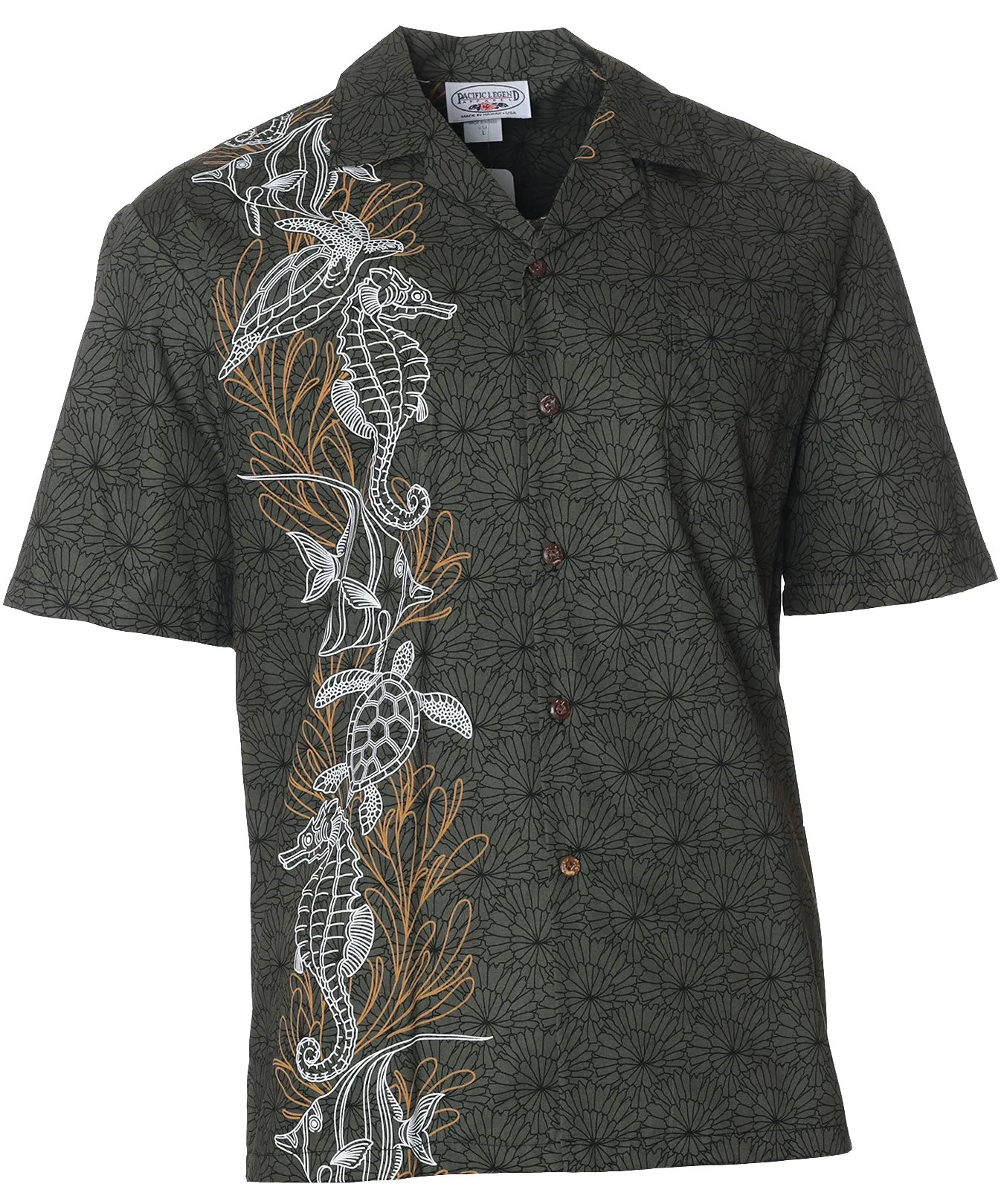 Side Panel Ocean Treasures Hawaiian Shirt