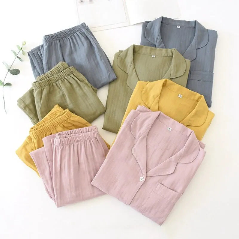 Simple Solid Men's Pajamas Set