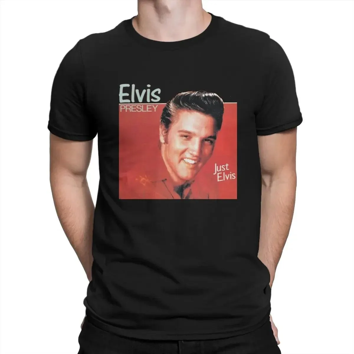 Singer Elvis Presley Tees Short Sleeve Crewneck T-Shirt 100% Cotton 6XL Clothing