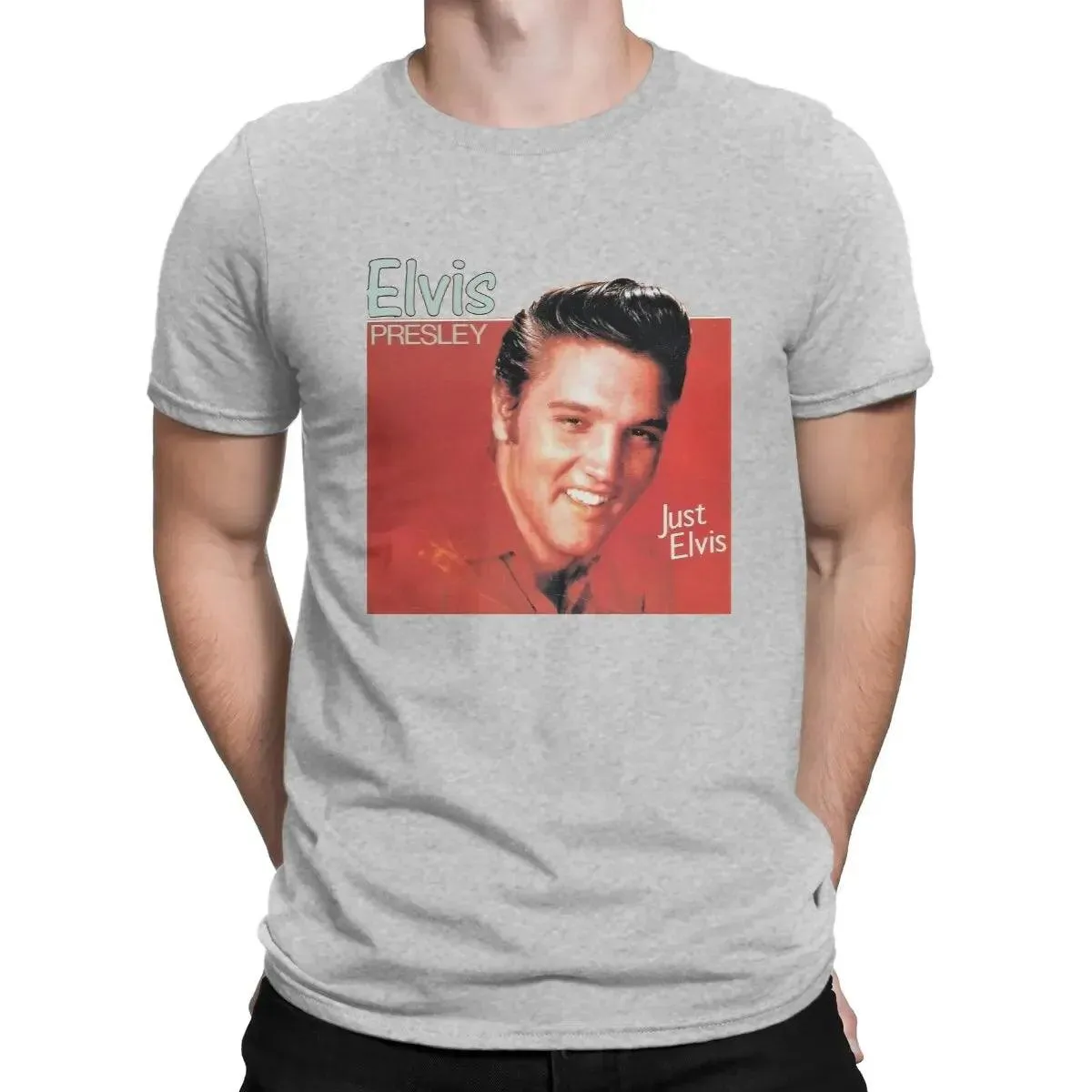 Singer Elvis Presley Tees Short Sleeve Crewneck T-Shirt 100% Cotton 6XL Clothing