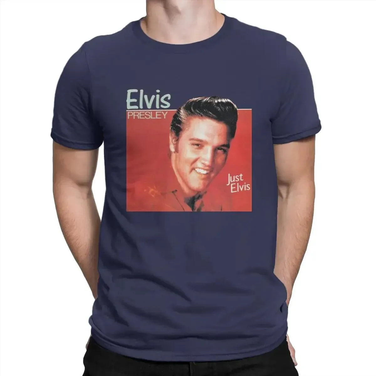 Singer Elvis Presley Tees Short Sleeve Crewneck T-Shirt 100% Cotton 6XL Clothing