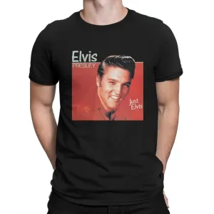 Singer Elvis Presley Tees Short Sleeve Crewneck T-Shirt 100% Cotton 6XL Clothing
