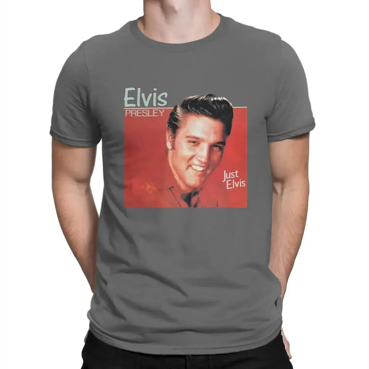 Singer Elvis Presley Tees Short Sleeve Crewneck T-Shirt 100% Cotton 6XL Clothing