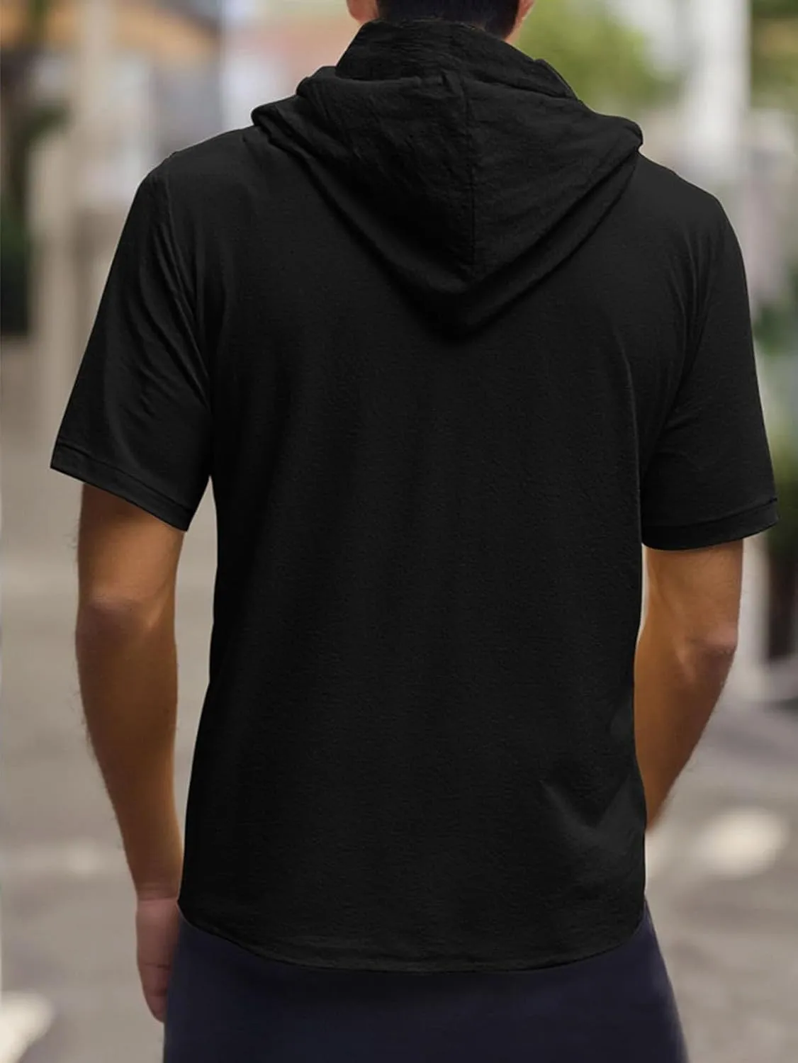 Slim Fit T Shirts for Men,Mens Workout Hoodie T Shirt Relaxed Fit Summer Stylish Lightweight Running Casual Tees