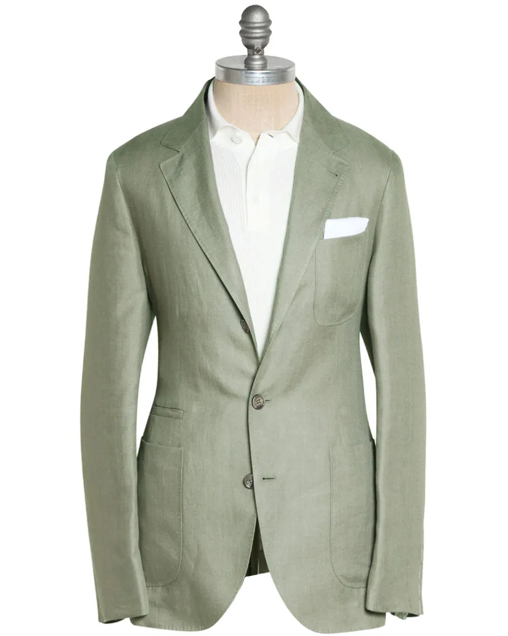 Solid Sage Linen Sportcoat