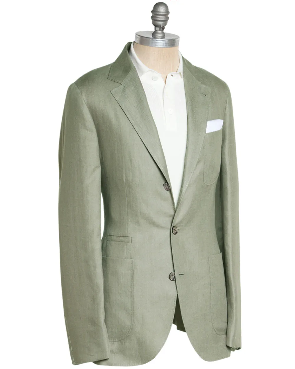 Solid Sage Linen Sportcoat