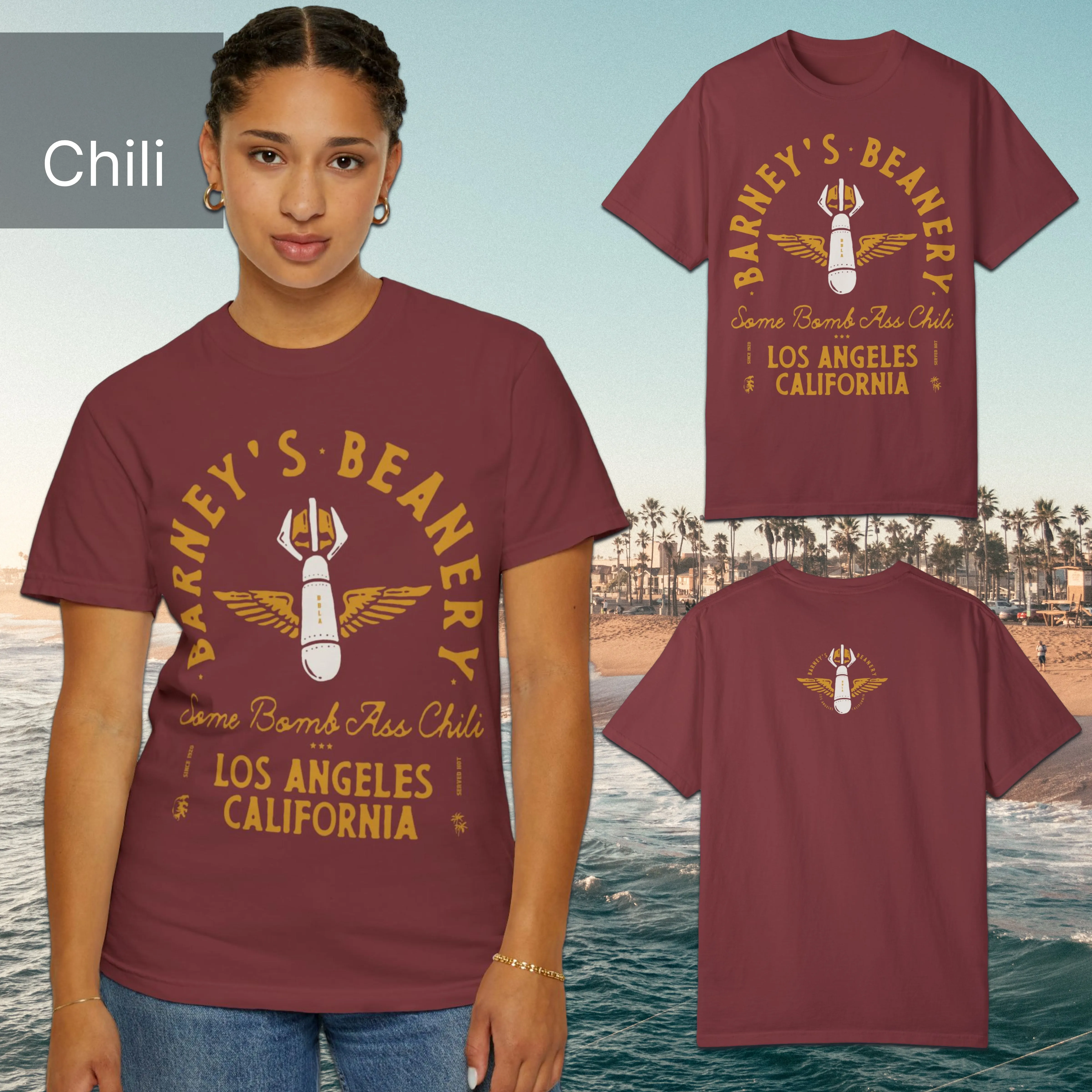 Some Bomb Ass Chili | BARNEY'S BEANERY - Women's Graphic Tee