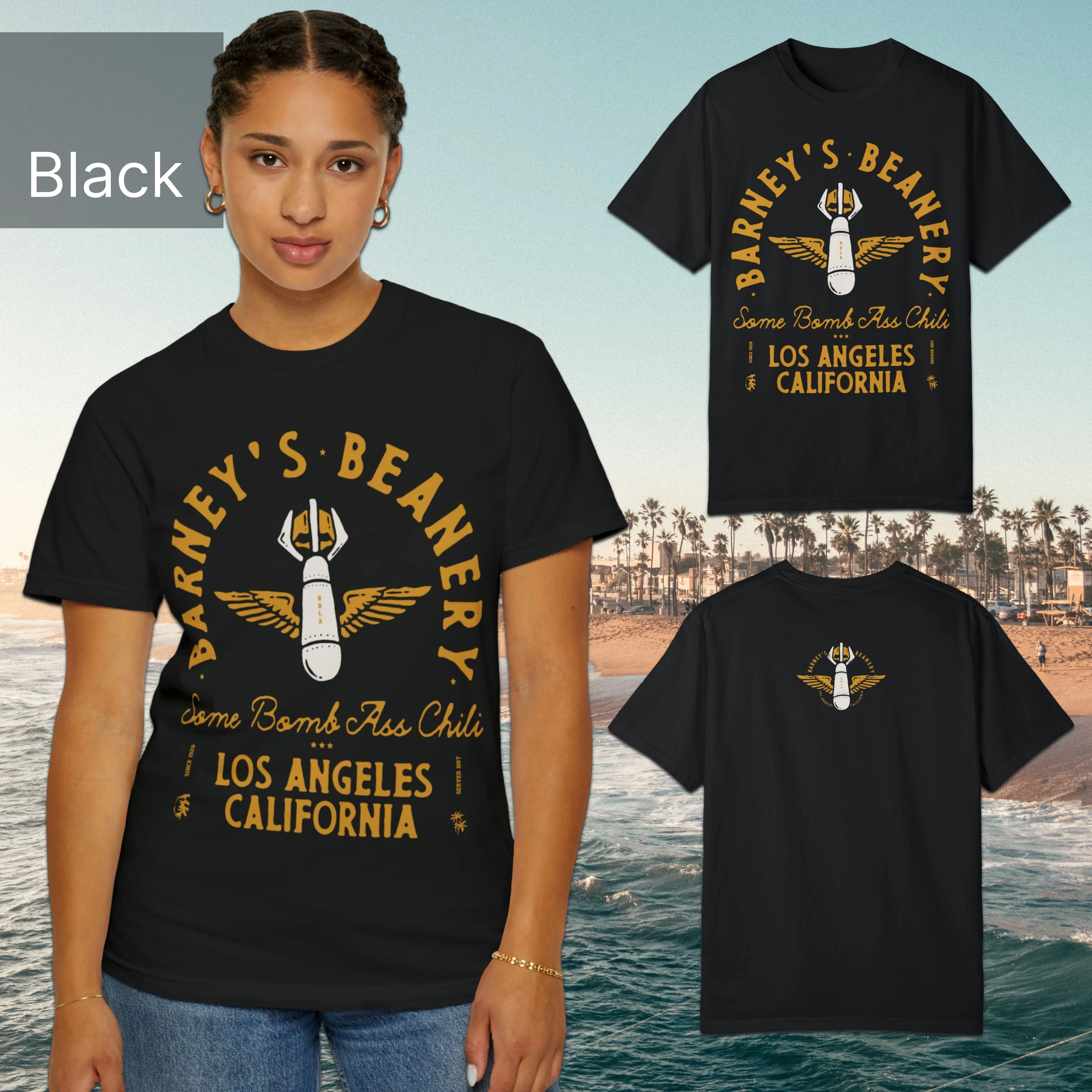 Some Bomb Ass Chili | BARNEY'S BEANERY - Women's Graphic Tee