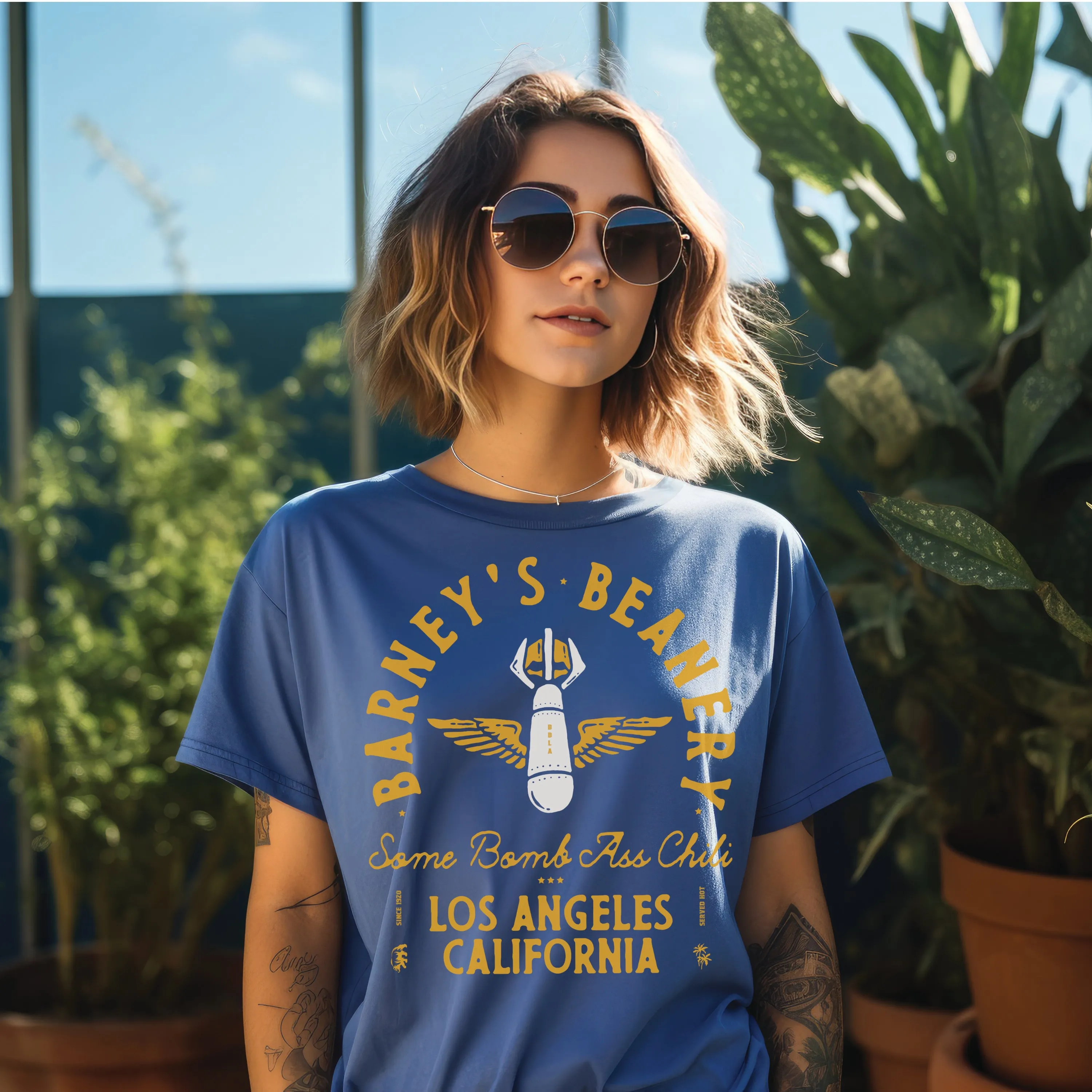 Some Bomb Ass Chili | BARNEY'S BEANERY - Women's Graphic Tee