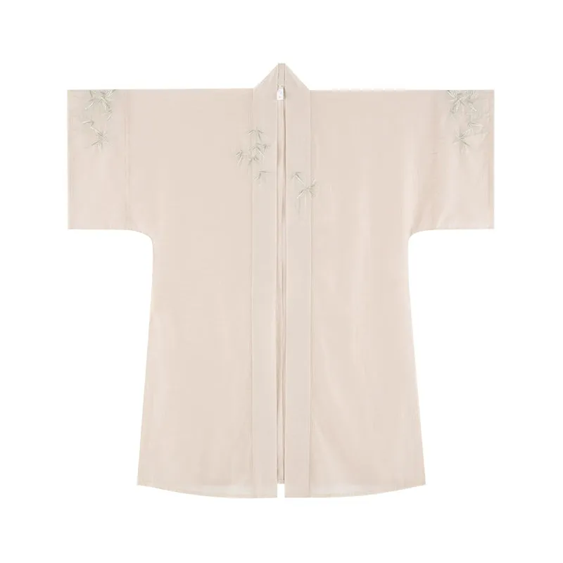 Song Dynasty Heavenly Silk Long Shirt, Cotton Hanging Strap Spinning Skirt
