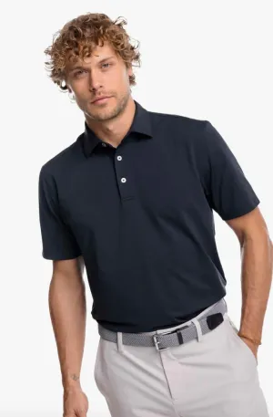 Southern Tide Breeze Performance Polo Heather Caviar