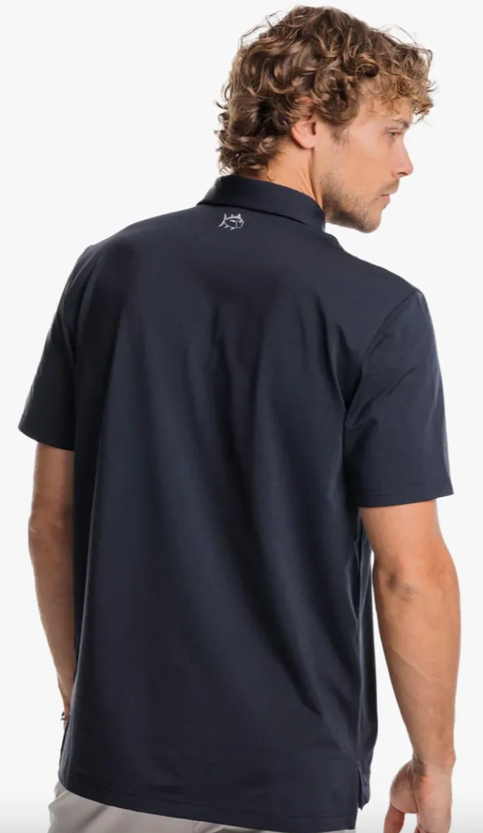 Southern Tide Breeze Performance Polo Heather Caviar