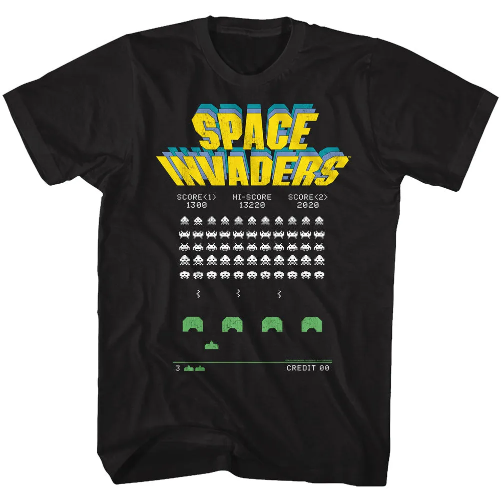 Space Invaders Old Screen Men's T-Shirt