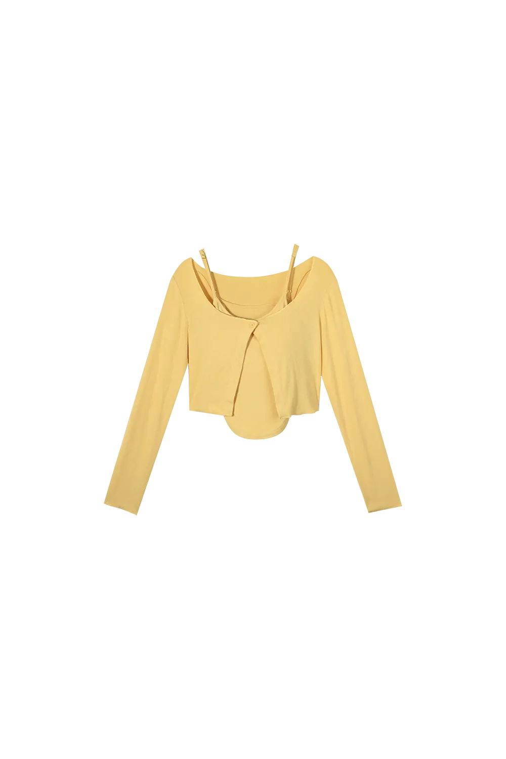 Spaghetti Strap Top and Cardigan Suit Set
