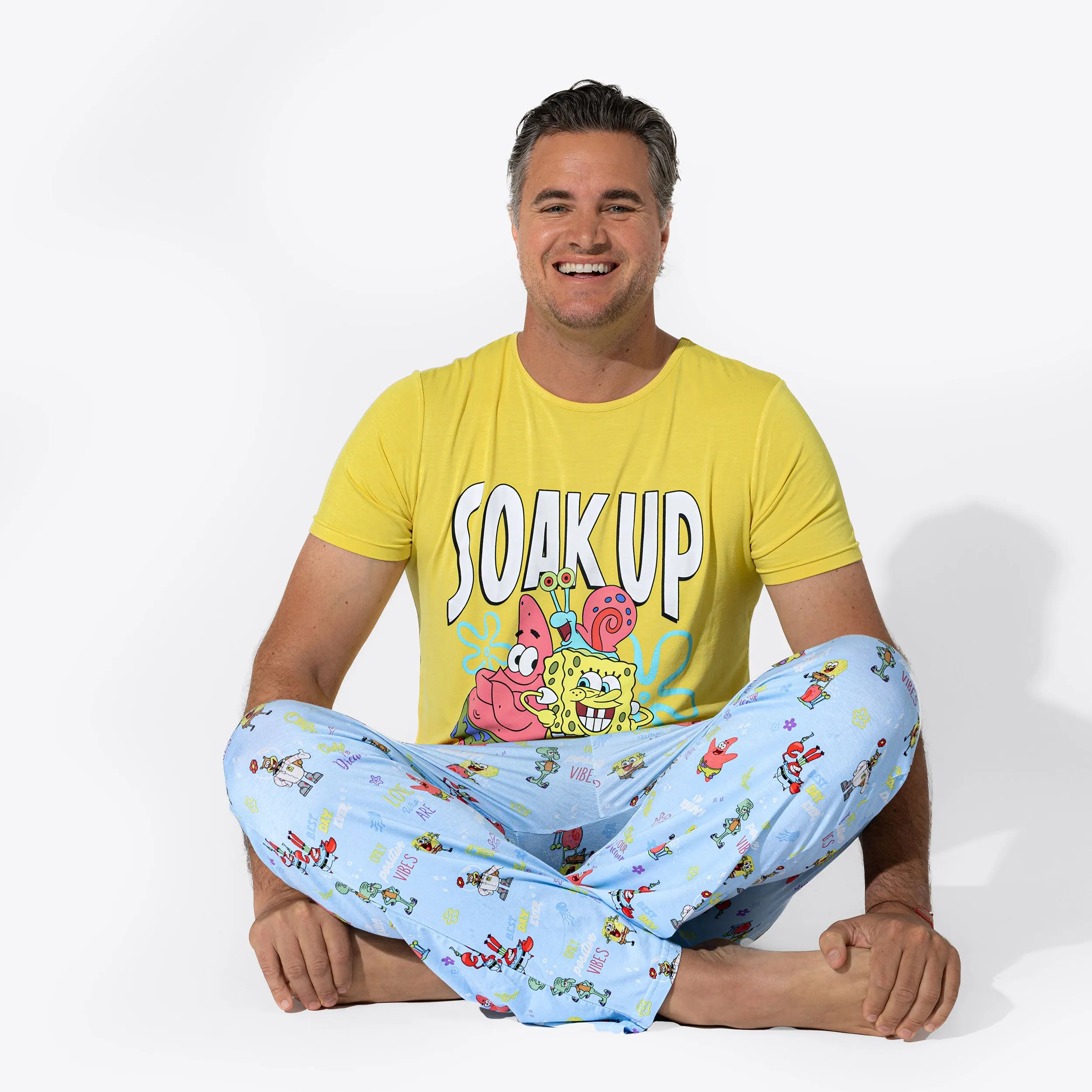 SpongeBob SquarePants: Good Vibes Bamboo Men's Pajama Set