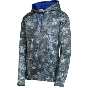 Sport-Tek Men's True Royal Sport-Wick Mineral Freeze Fleece Hooded Pullover