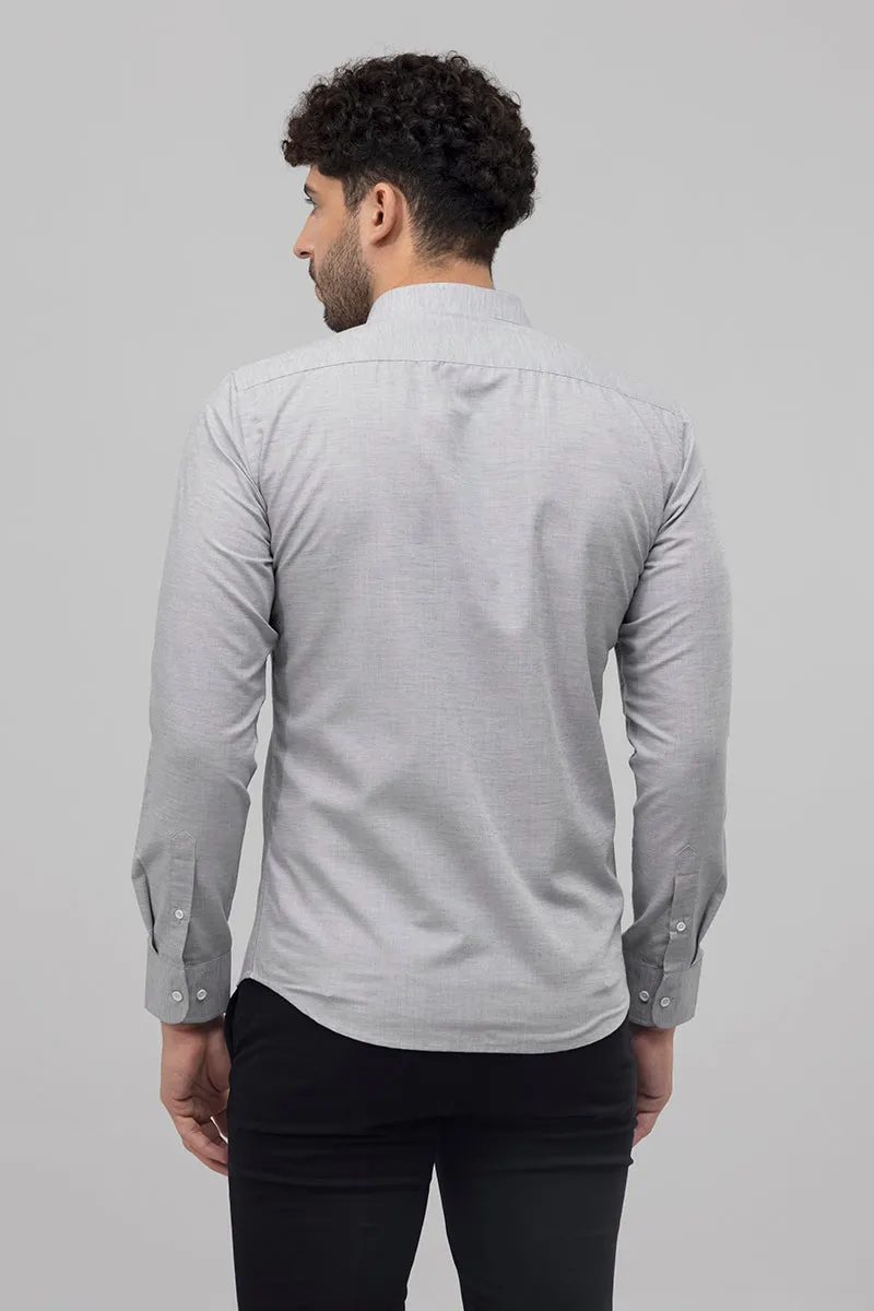 Sprauncy Elephant Grey Linen Shirt
