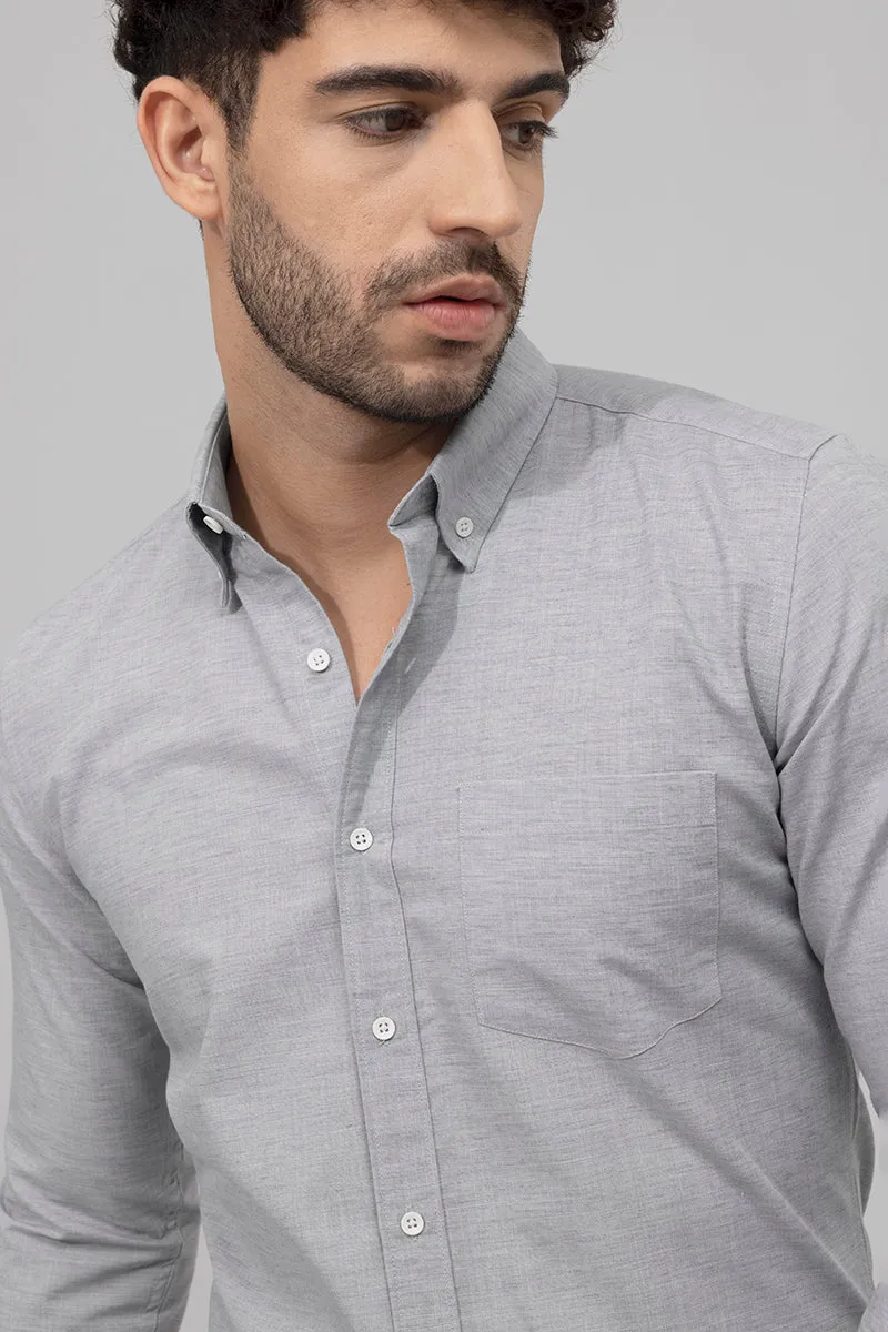 Sprauncy Elephant Grey Linen Shirt