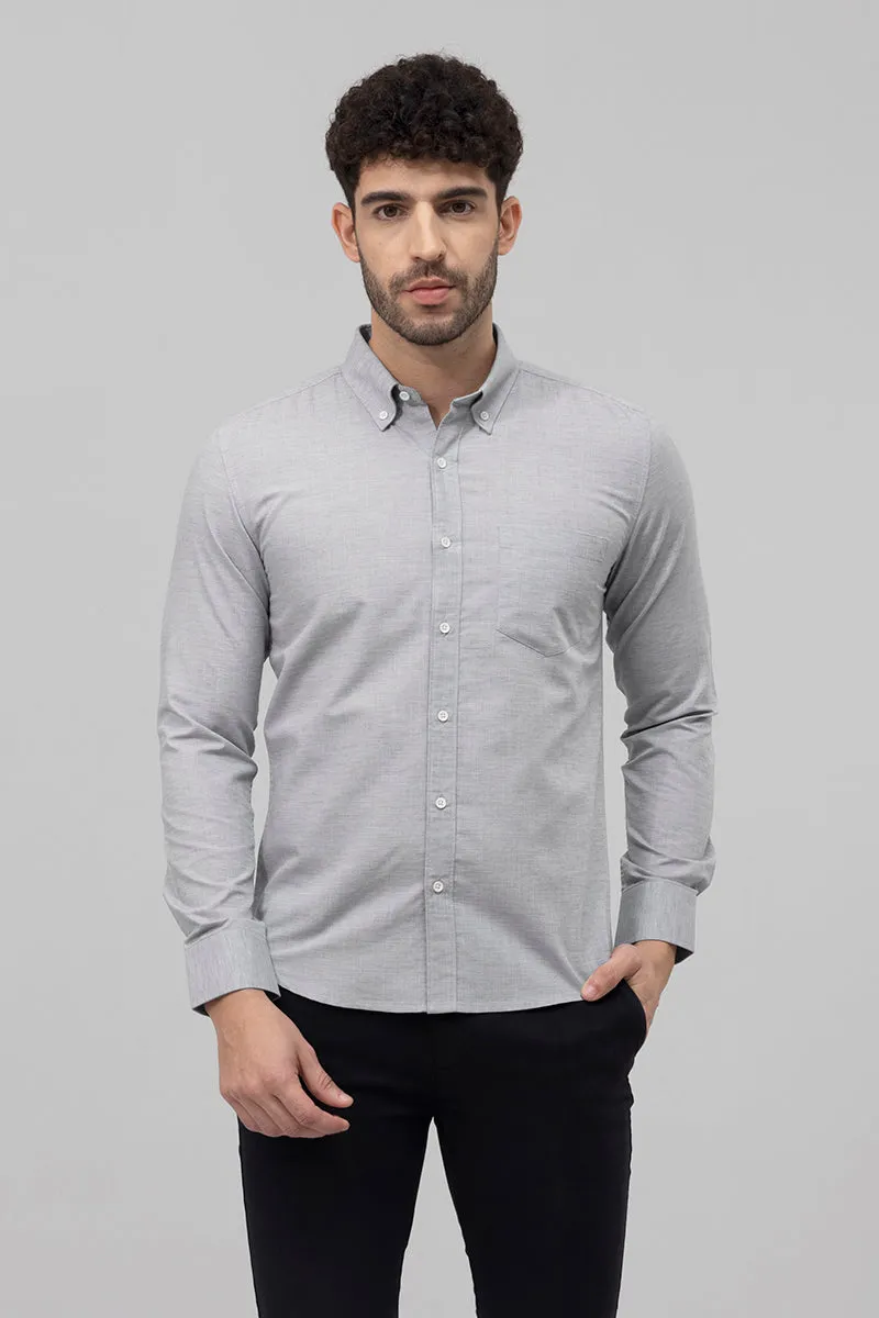 Sprauncy Elephant Grey Linen Shirt