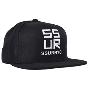 Ssur Ssurvanchy Snapback Hat Black Adjustable