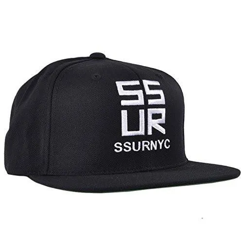 Ssur Ssurvanchy Snapback Hat Black Adjustable
