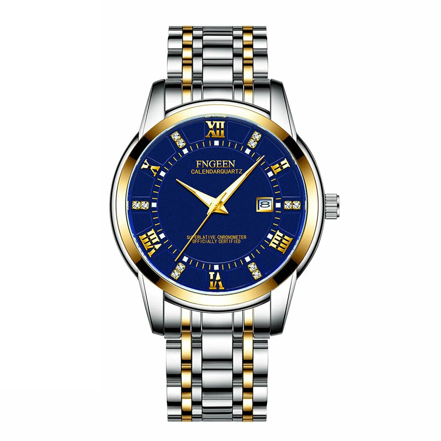 Stainless Steel Watch for Men - Quartz Luminous Classic Watch for Fathers and the Elderly