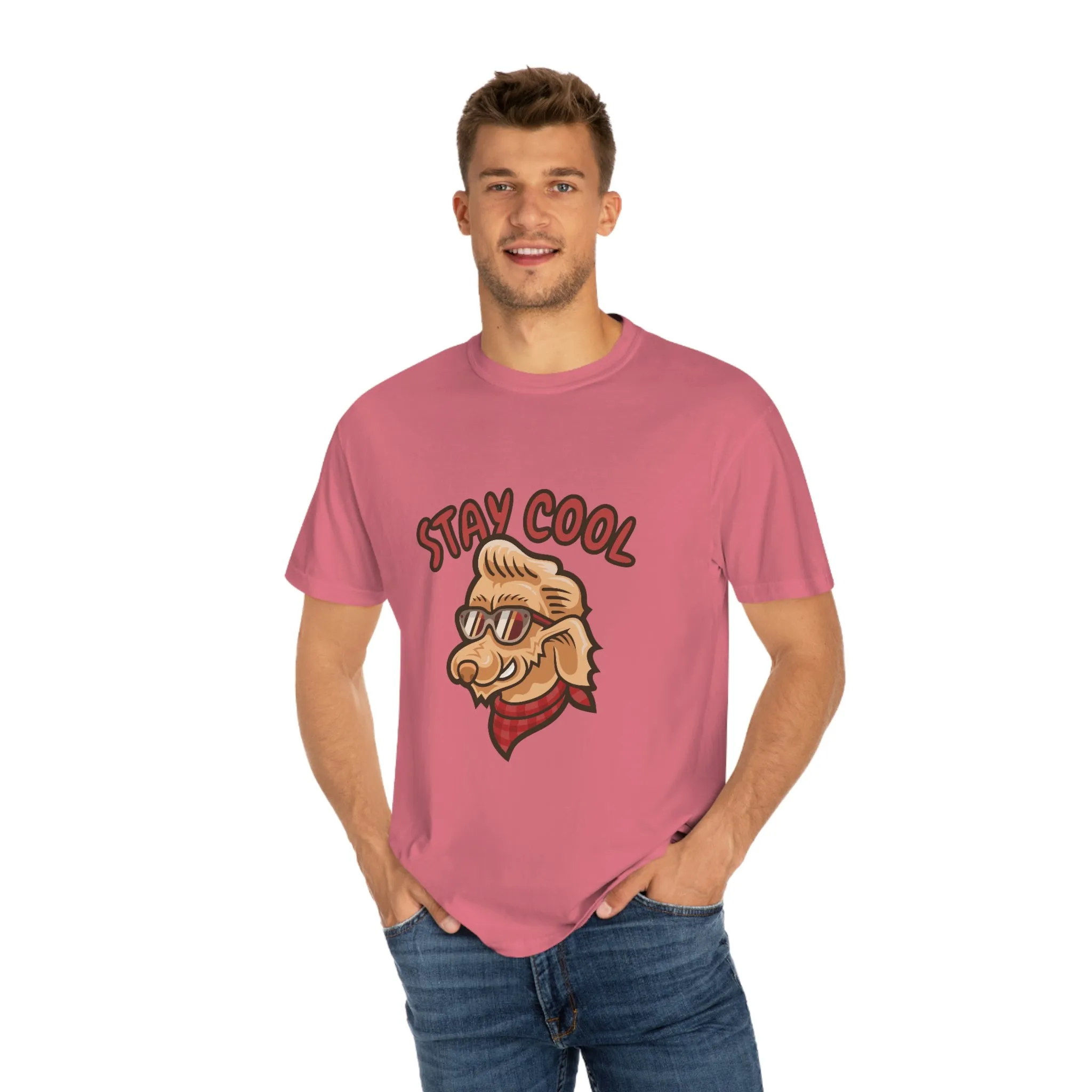 Stay Cool Dog POD Unisex Garment-Dyed T-shirt