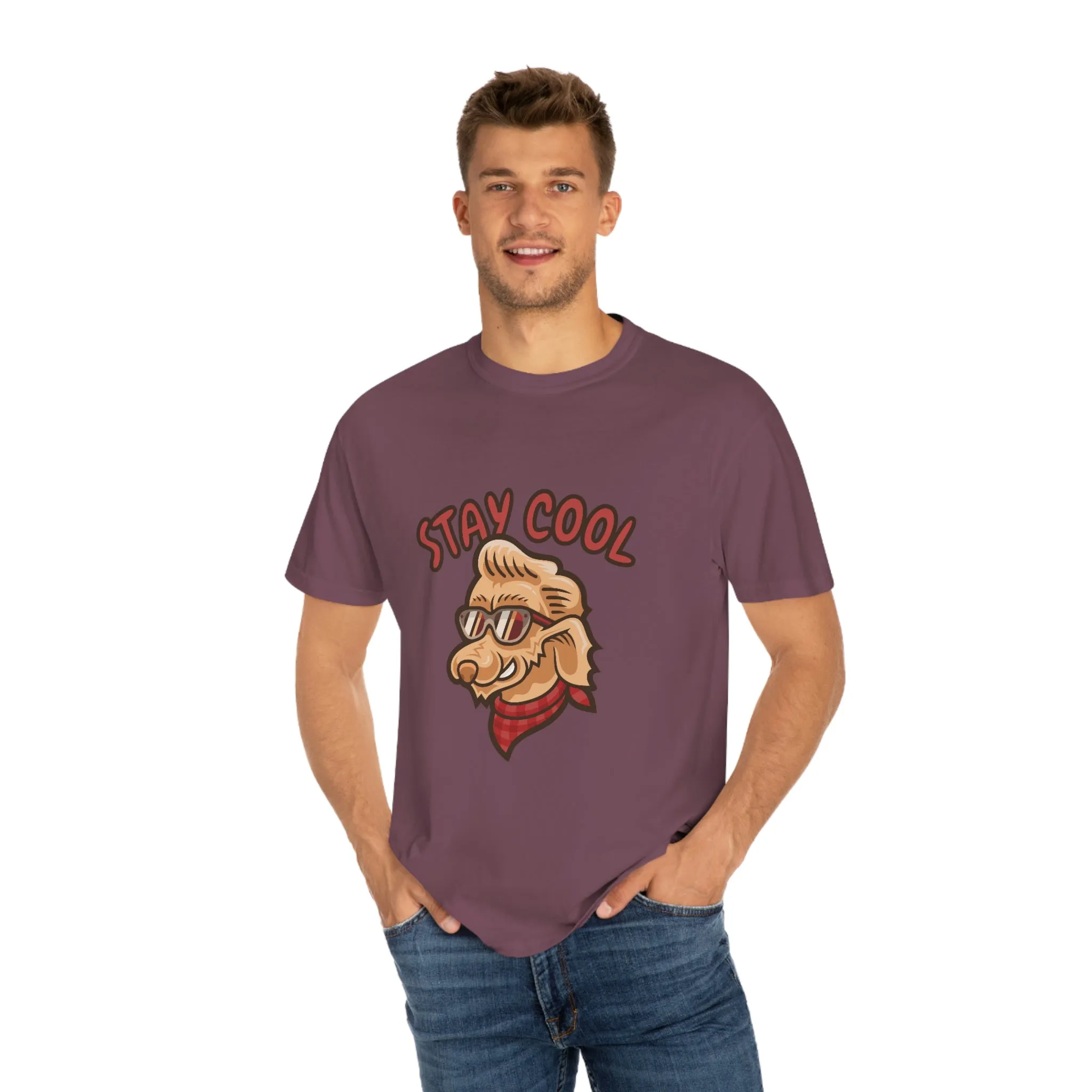 Stay Cool Dog POD Unisex Garment-Dyed T-shirt