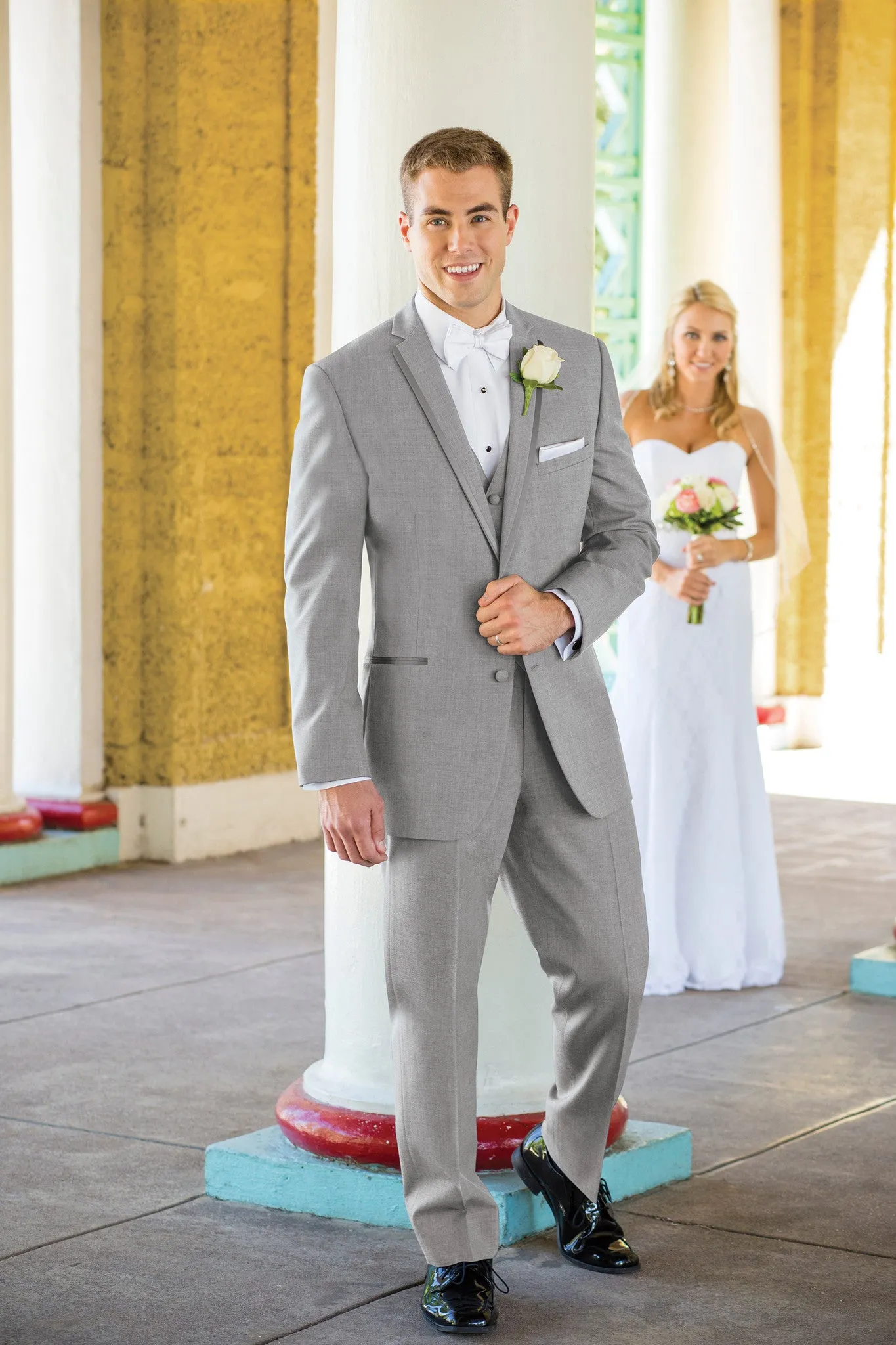 Stephen Geoffrey "Heather Grey Aspen" Slim Fit Tuxedo