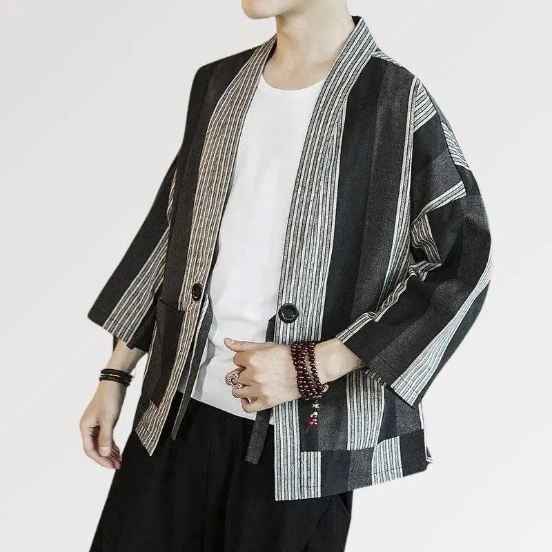 Striped Kimono Cardigan 'Shurina'