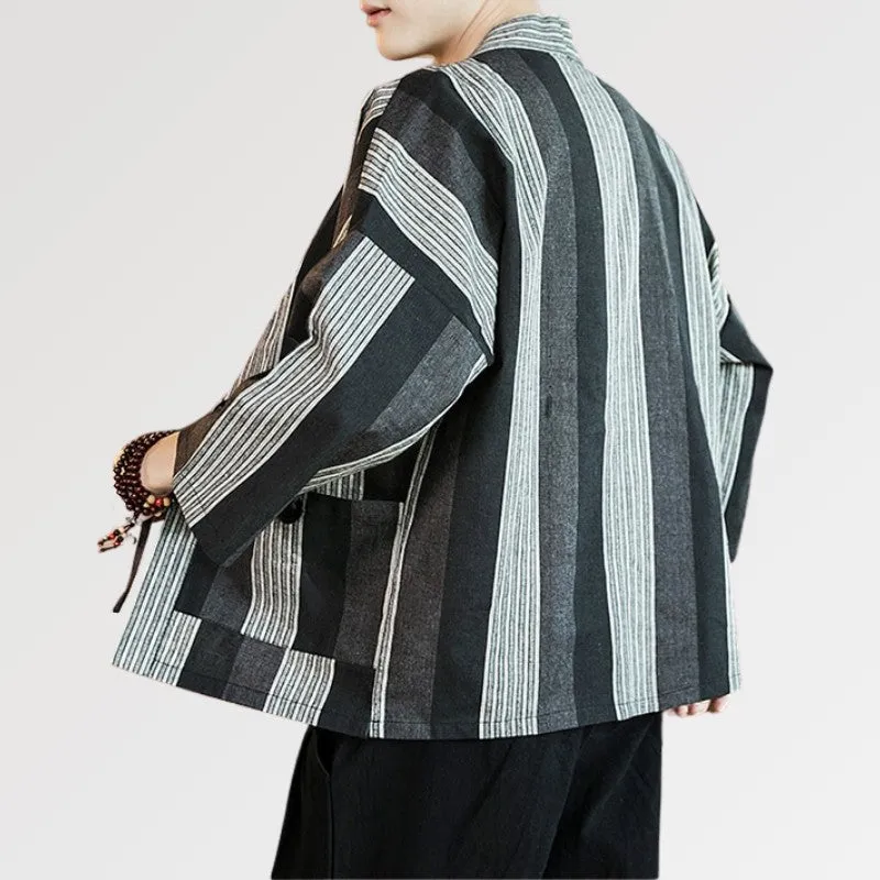 Striped Kimono Cardigan 'Shurina'