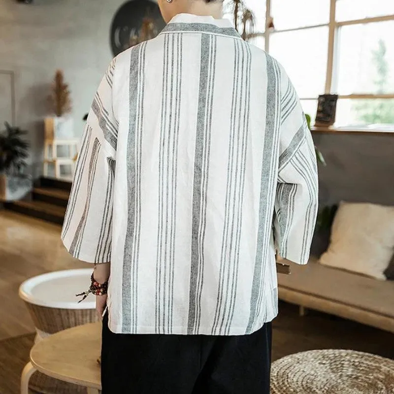 Striped Kimono Cardigan 'Shurina'