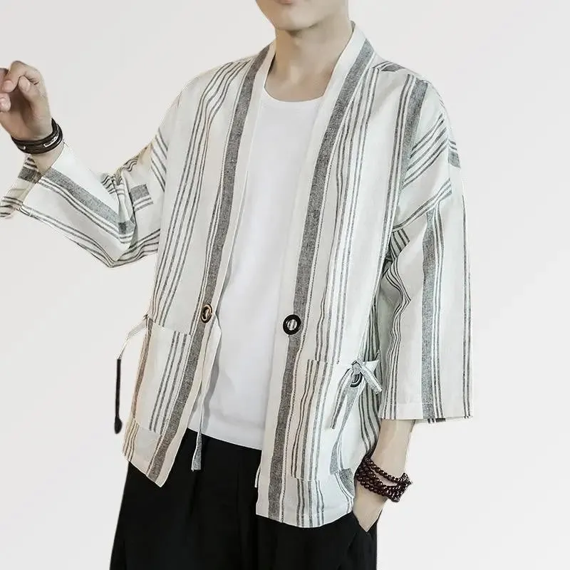 Striped Kimono Cardigan 'Shurina'