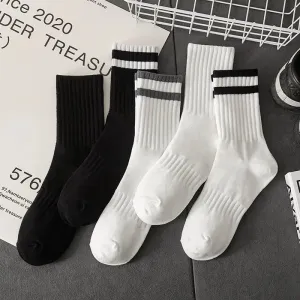 StripeTop Men's Autumn & Winter Crew Socks