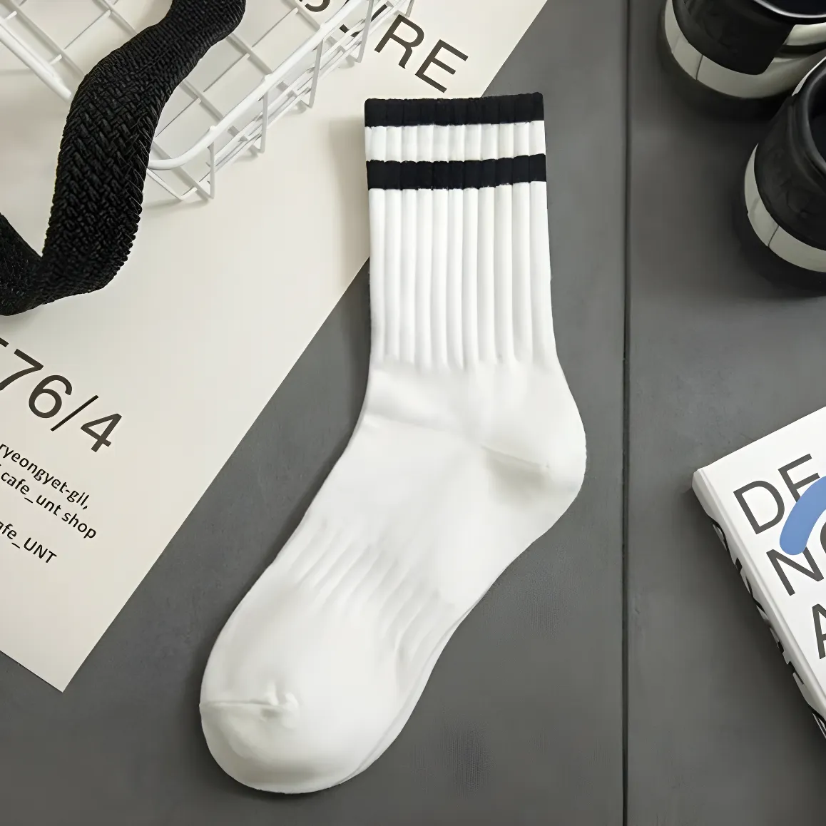 StripeTop Men's Autumn & Winter Crew Socks