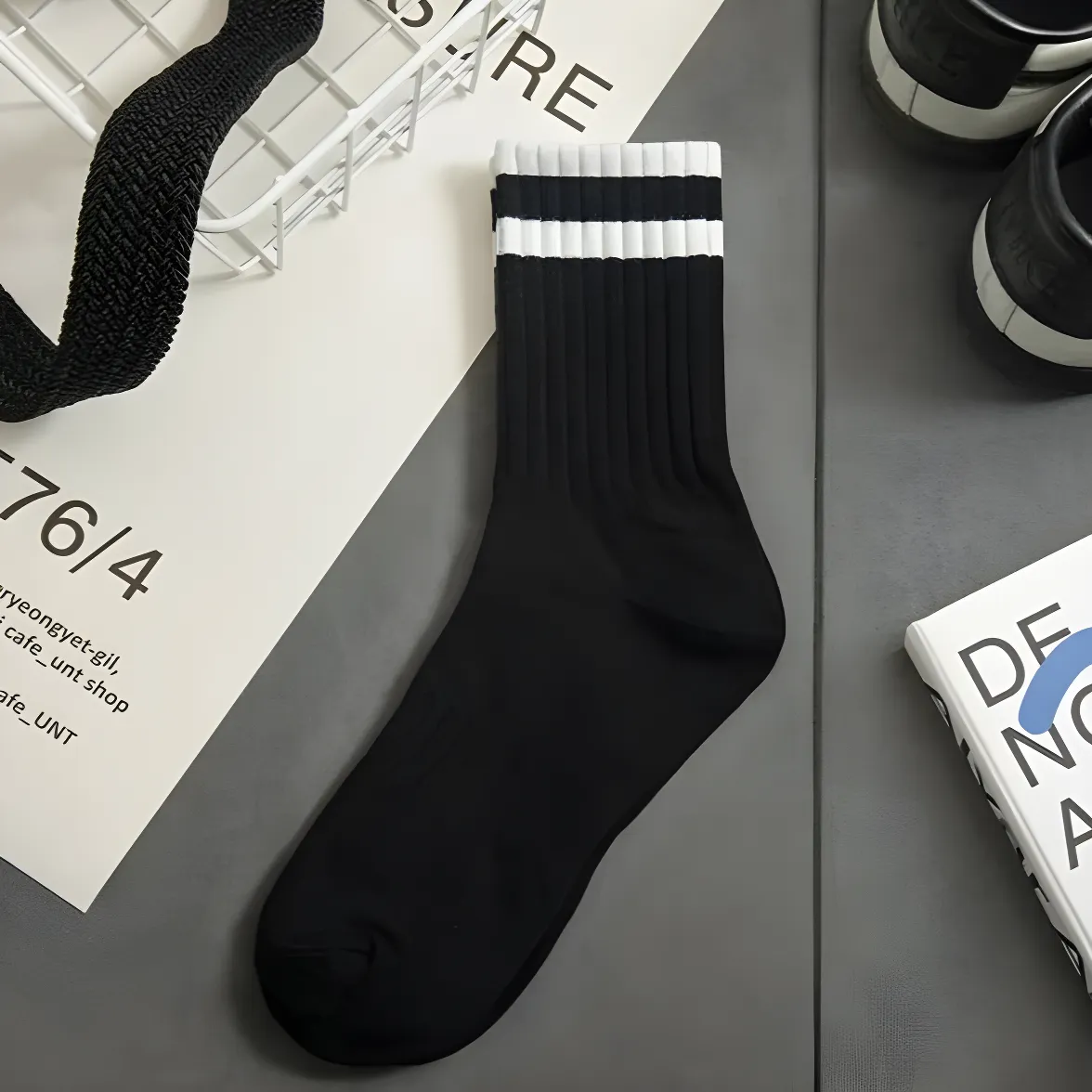 StripeTop Men's Autumn & Winter Crew Socks