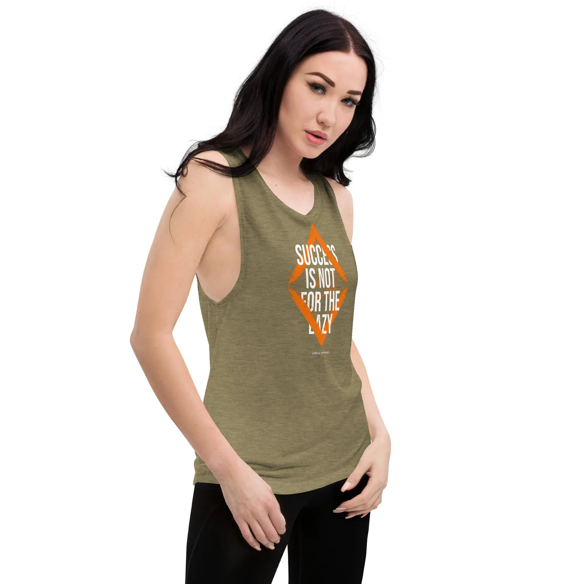 Success vs Lazy Ladies’ Muscle Tank