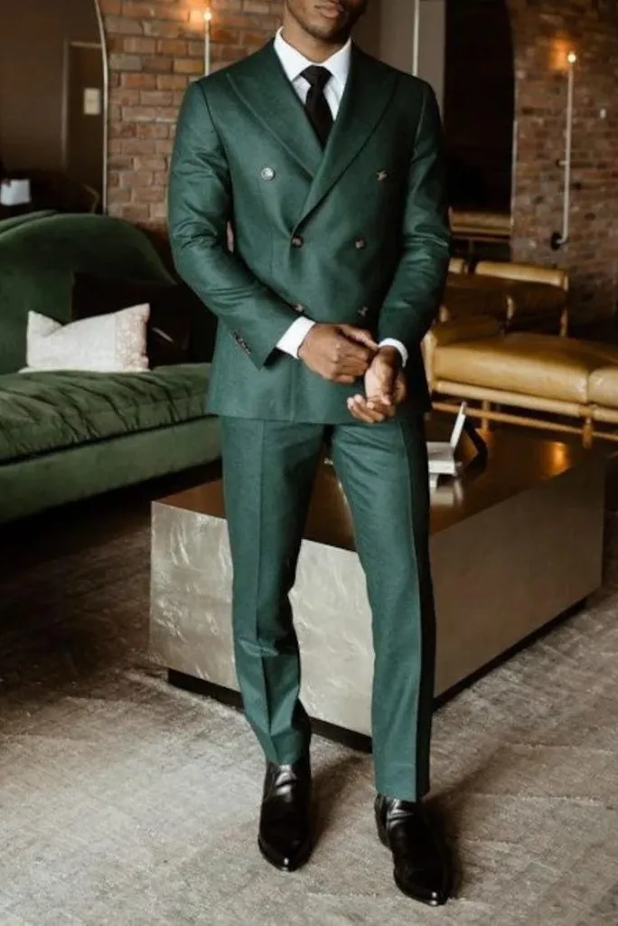 Suits for men, Men Suit, Formal Fashion Green Suit, Groom Wear Suit, Double breasted suit, groomsmen suit party wear suit