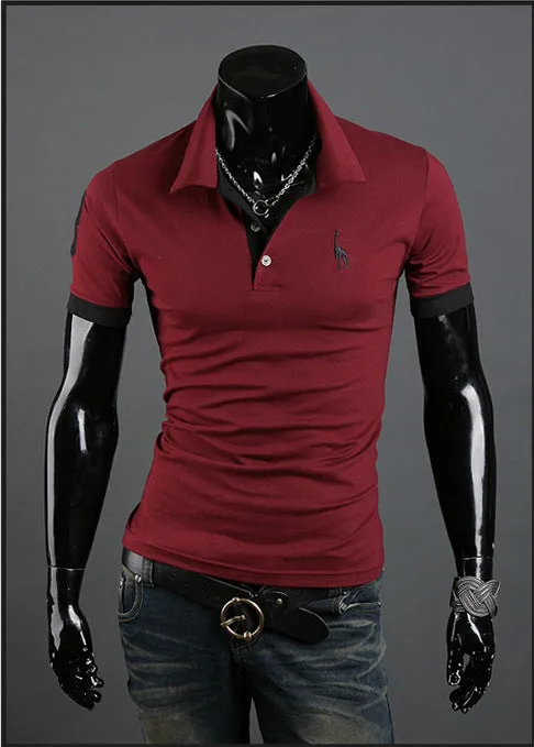 Summer T-shirt Men's Short-sleeved Shirt Popular Fashion Polo Shirt