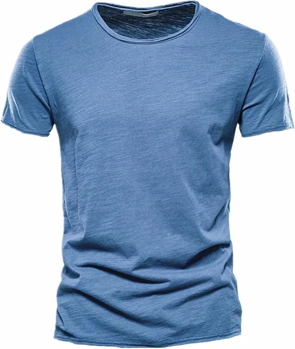 T-Shirts for Men Fashion, Regular Fit Striped Color Block Short Sleeve Crewneck Pocket Casual Basic Tee Shirt