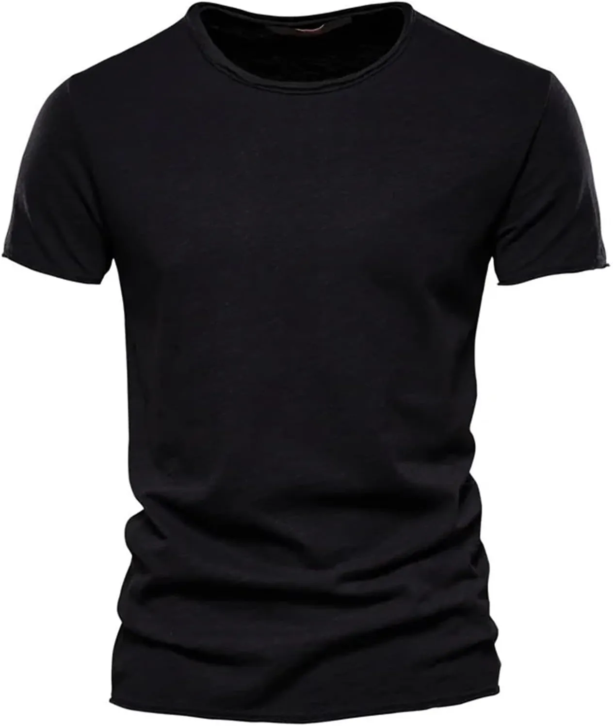 T-Shirts for Men Fashion, Regular Fit Striped Color Block Short Sleeve Crewneck Pocket Casual Basic Tee Shirt