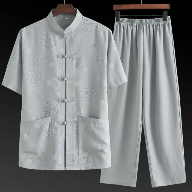 Tang Suit Men's Short Sleeved Shirts